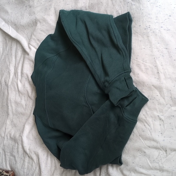 NWOT Lululemon Scuba Oversized Half-Zip Hoodie Storm Teal Size XS/S - Picture 4 of 4